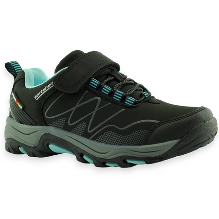 Dziecięce buty sportowe/trekkingowe American Club WT130/23 Czarno Miętowe