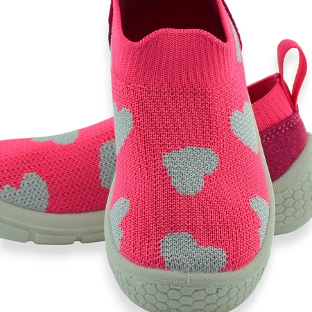 Dziewczęce wsuwane buty sportowe różowe Befado 102X019 Honey